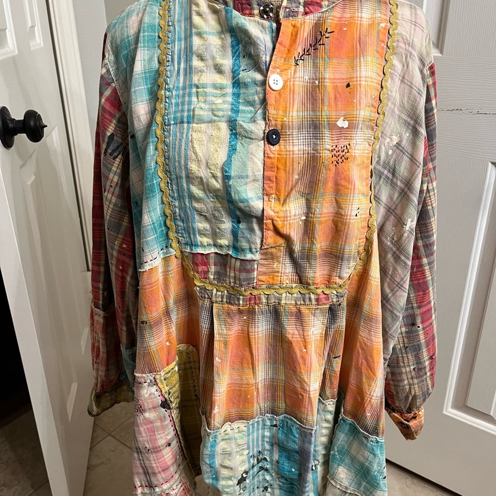 Magnolia Pearl Patchwork Prarie shirt